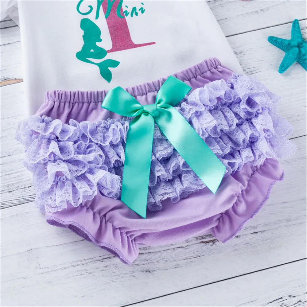 KMK - Mermaid First Birthday Outfit Set