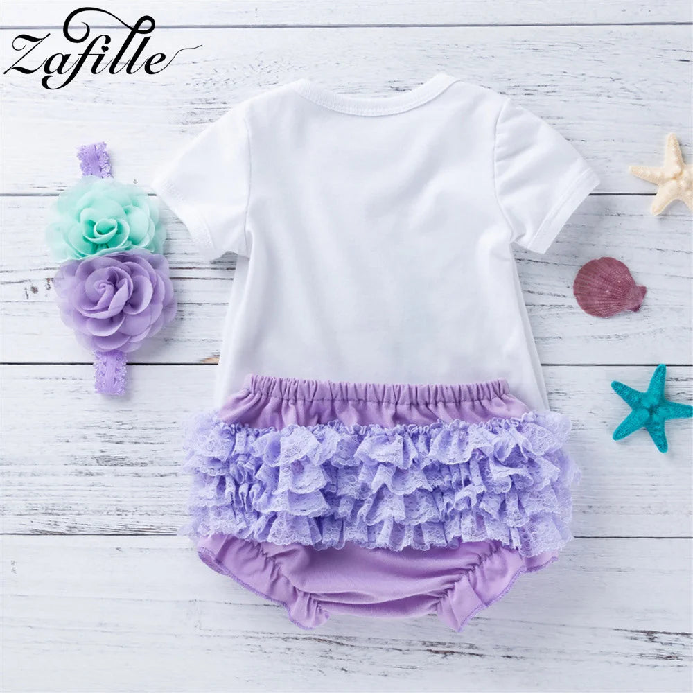 KMK - Mermaid First Birthday Outfit Set