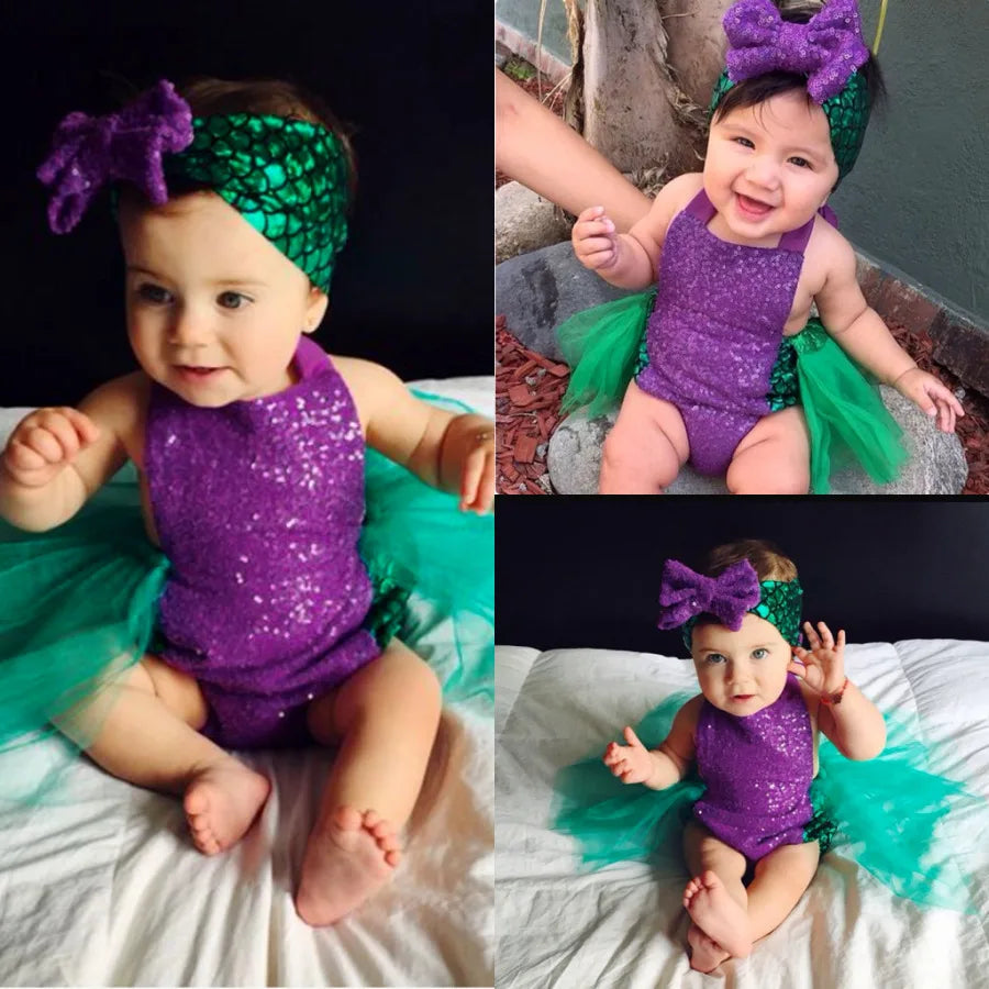 KMK - Mermaid Romper + Headband