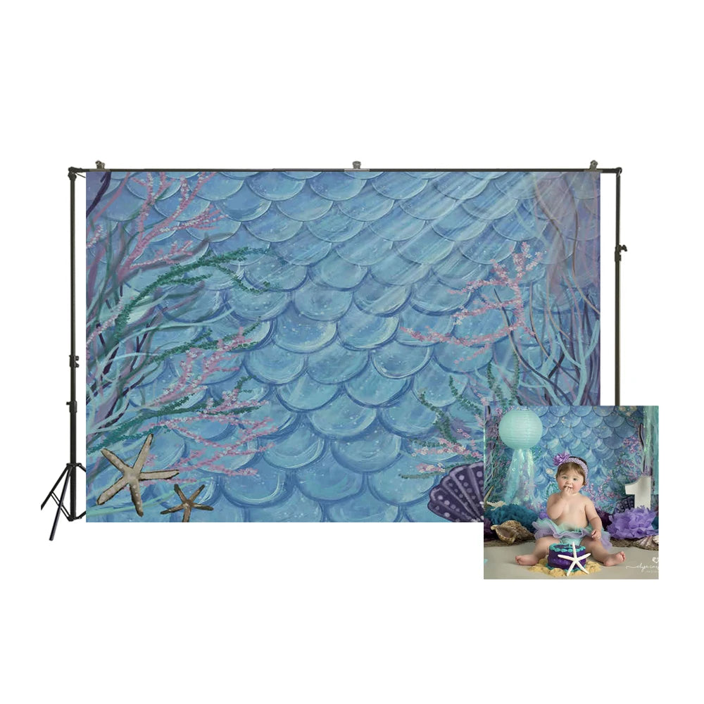 KMK - Mermaid Scales Backdrop