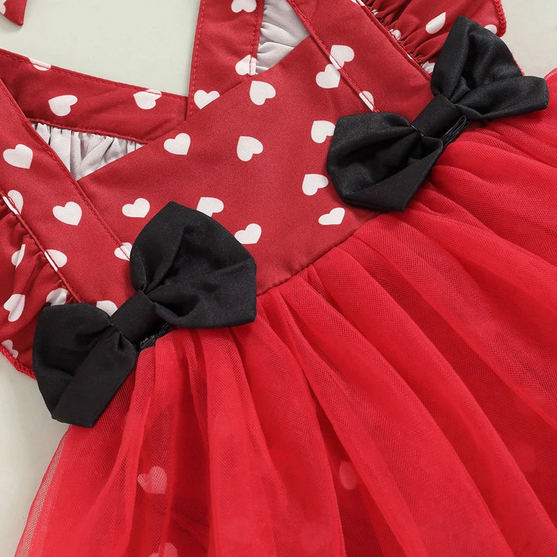 KMK - Minnie Mouse Romper Dress + Headband