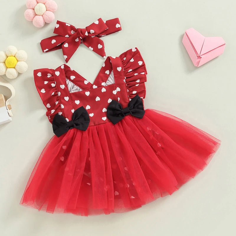 KMK - Minnie Mouse Romper Dress + Headband