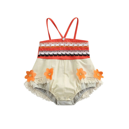 KMK - Moana Flower Tassel Romper