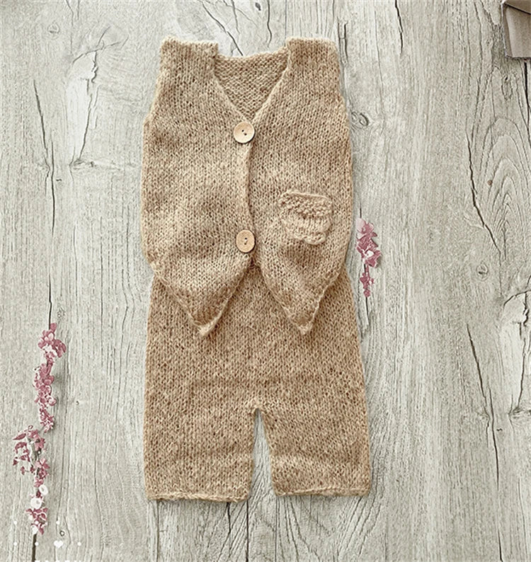 KMK - Mohair Knitted Vest Set