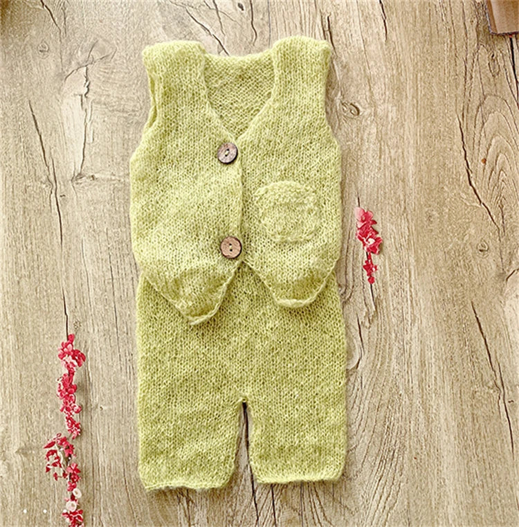 KMK - Mohair Knitted Vest Set