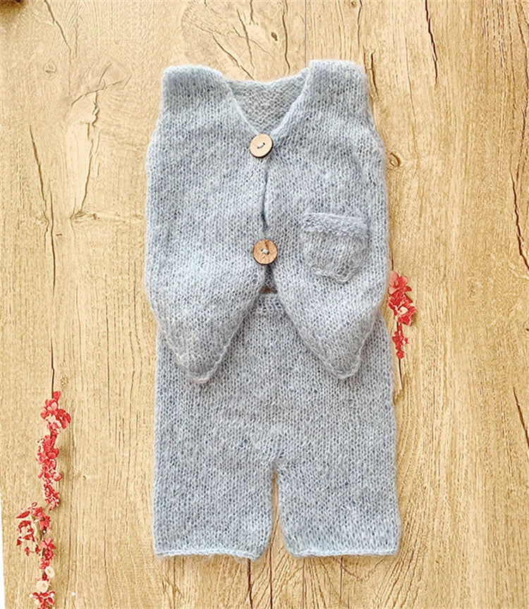 KMK - Mohair Knitted Vest Set