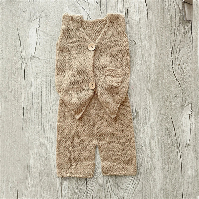 KMK - Mohair Knitted Vest Set