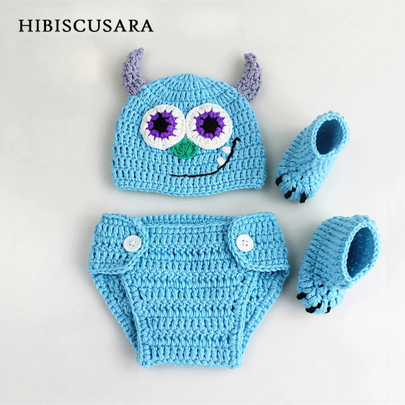 KMK - Monster Inc Knitted 3 Piece Outfit