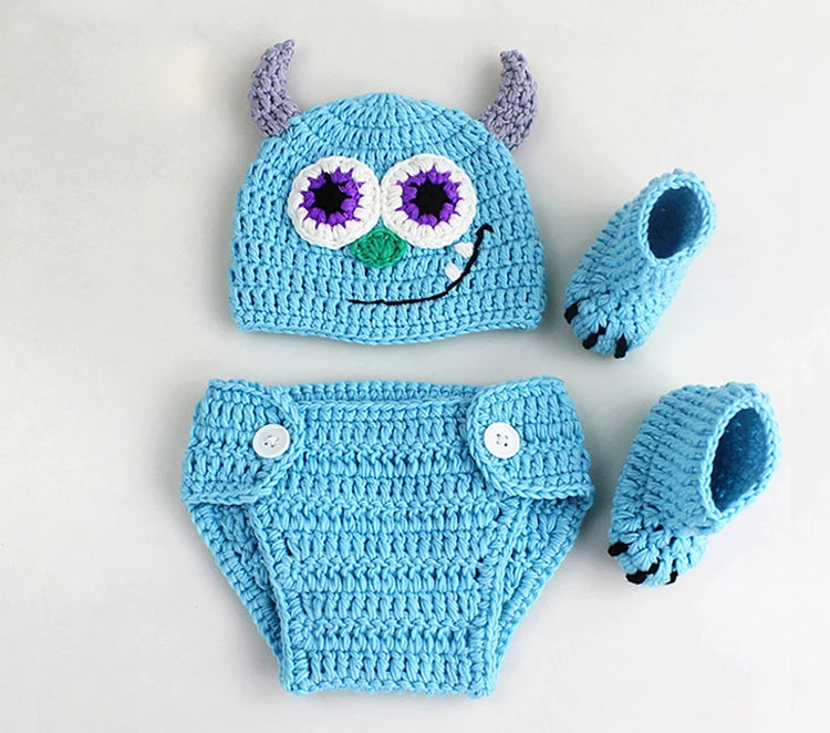 KMK - Monster Inc Knitted 3 Piece Outfit