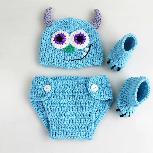 KMK - Monster Inc Knitted 3 Piece Outfit