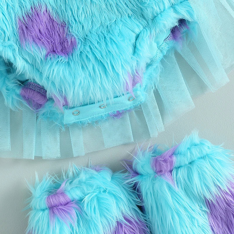 KMK - Monsters Inc Fur Romper with Leg Warmers