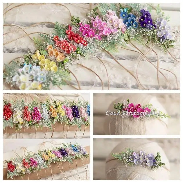 KMK - Natural Flower Headband Tiebacks