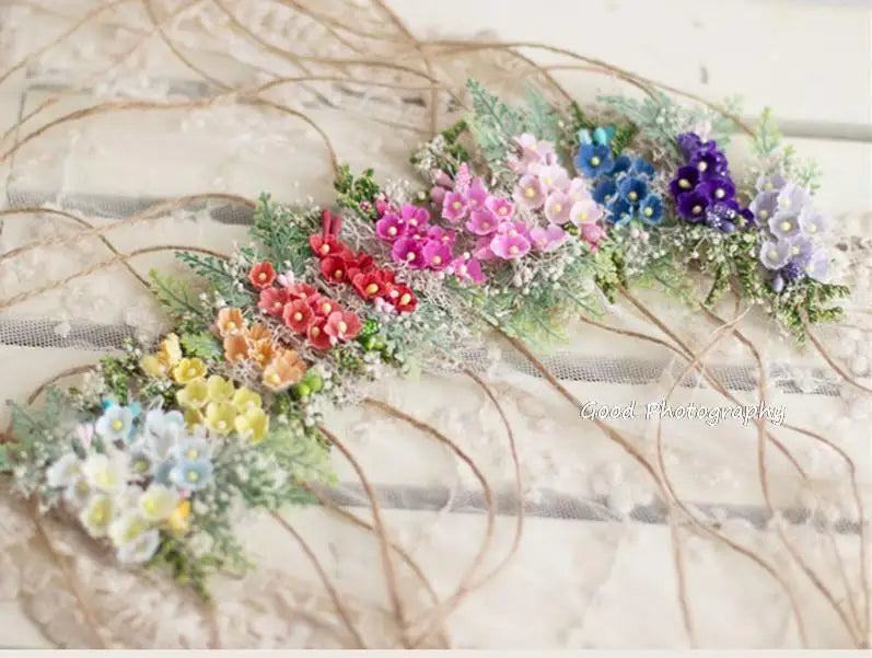 KMK - Natural Flower Headband Tiebacks