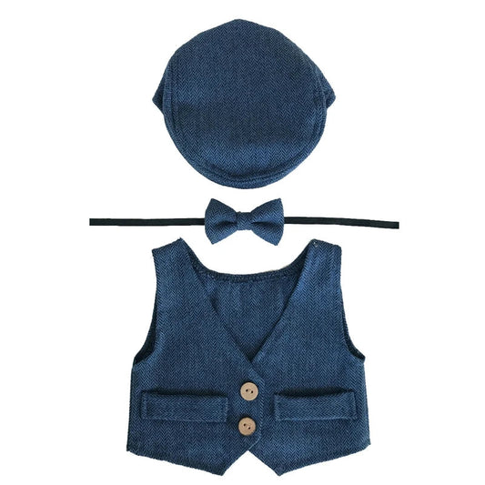 KMK - Navy 3 piece Newborn Outfit