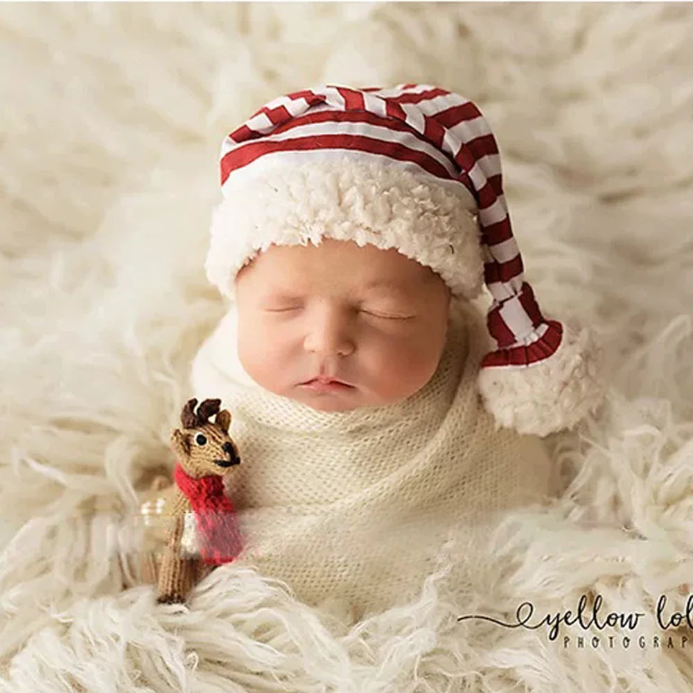 KMK - Newborn 2 Piece Striped Christmas Outfit Set