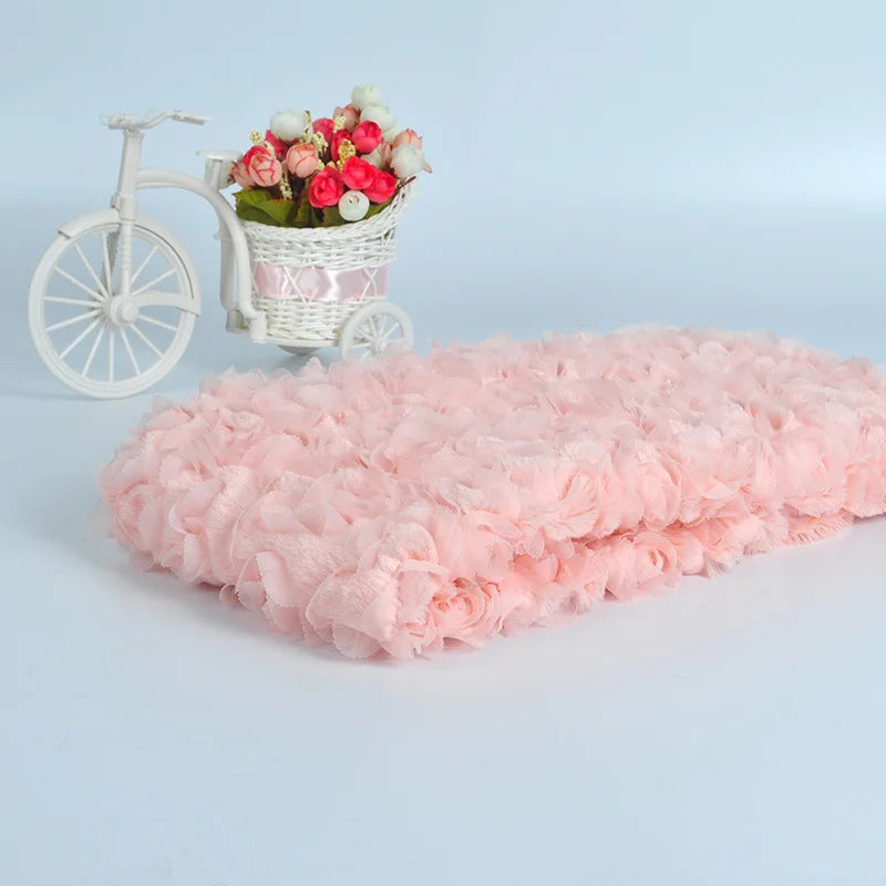 KMK - Newborn 3D Floral blanket