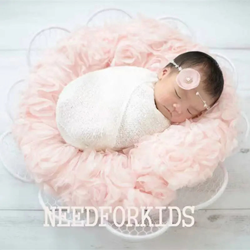 KMK - Newborn 3D Floral blanket