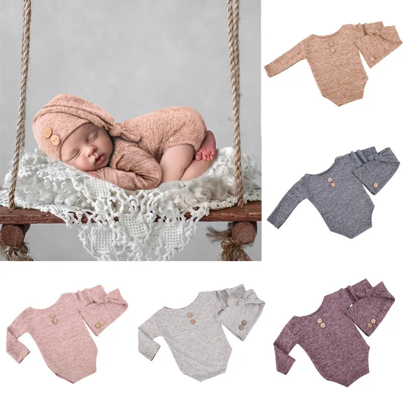 KMK - Newborn Hat+Romper 2Pcs/set