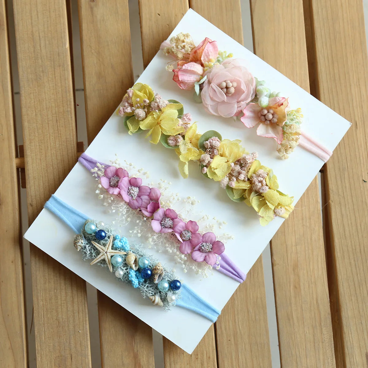 KMK - Newborn Headband Tie Back Bundle