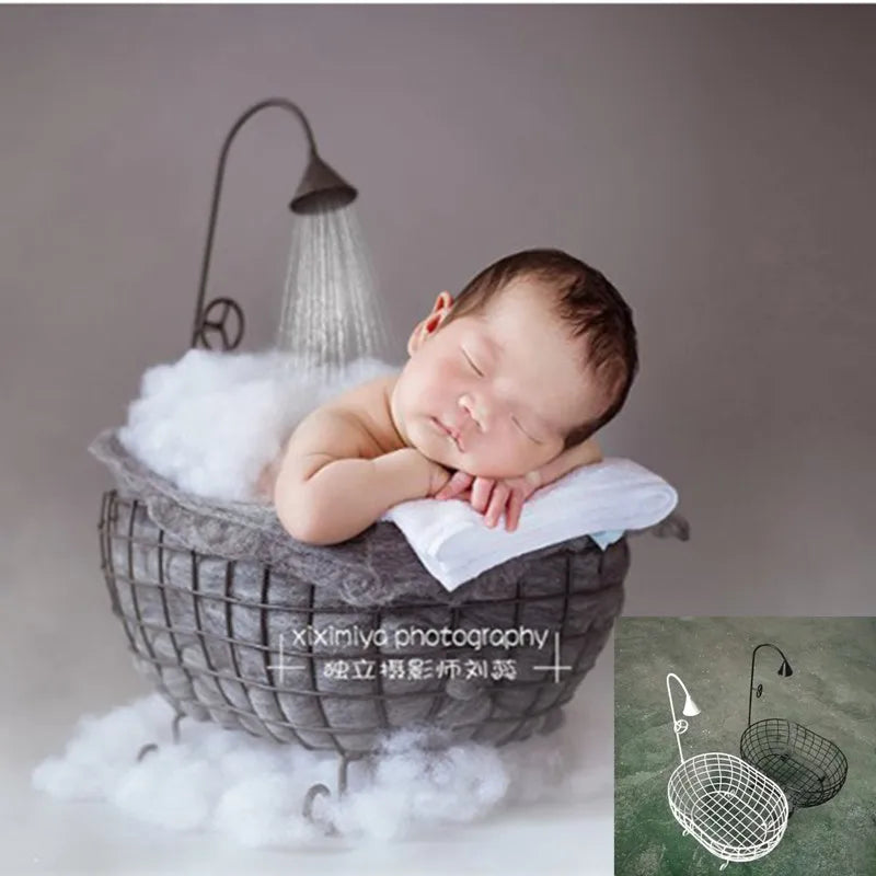 KMK - Newborn Iron Basket Shower Photography Prop