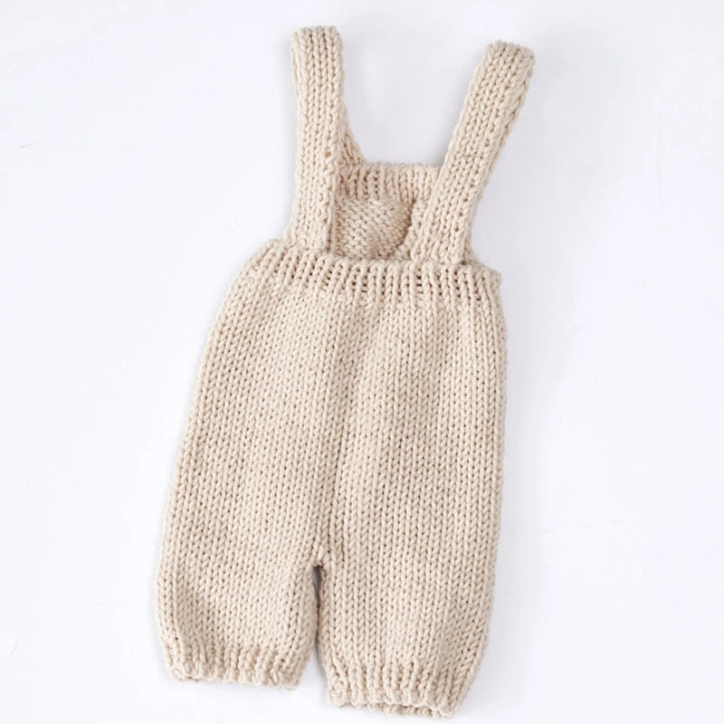 KMK - Newborn Knitted Romper+Bonnet Outfit