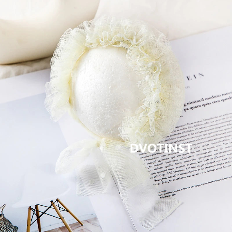 KMK - Newborn Lace Bonnets