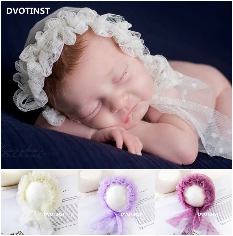 KMK - Newborn Lace Bonnets