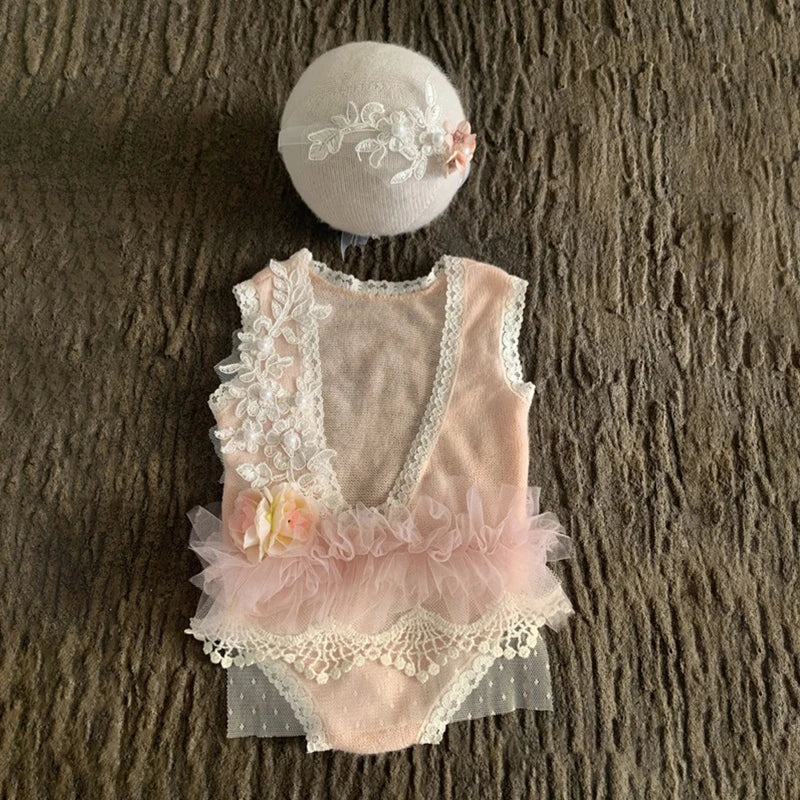 KMK - Newborn Lace Outfit Set