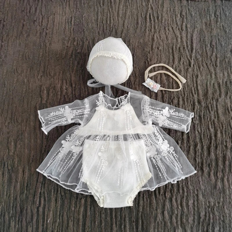 KMK - Newborn Lace Outfit Set