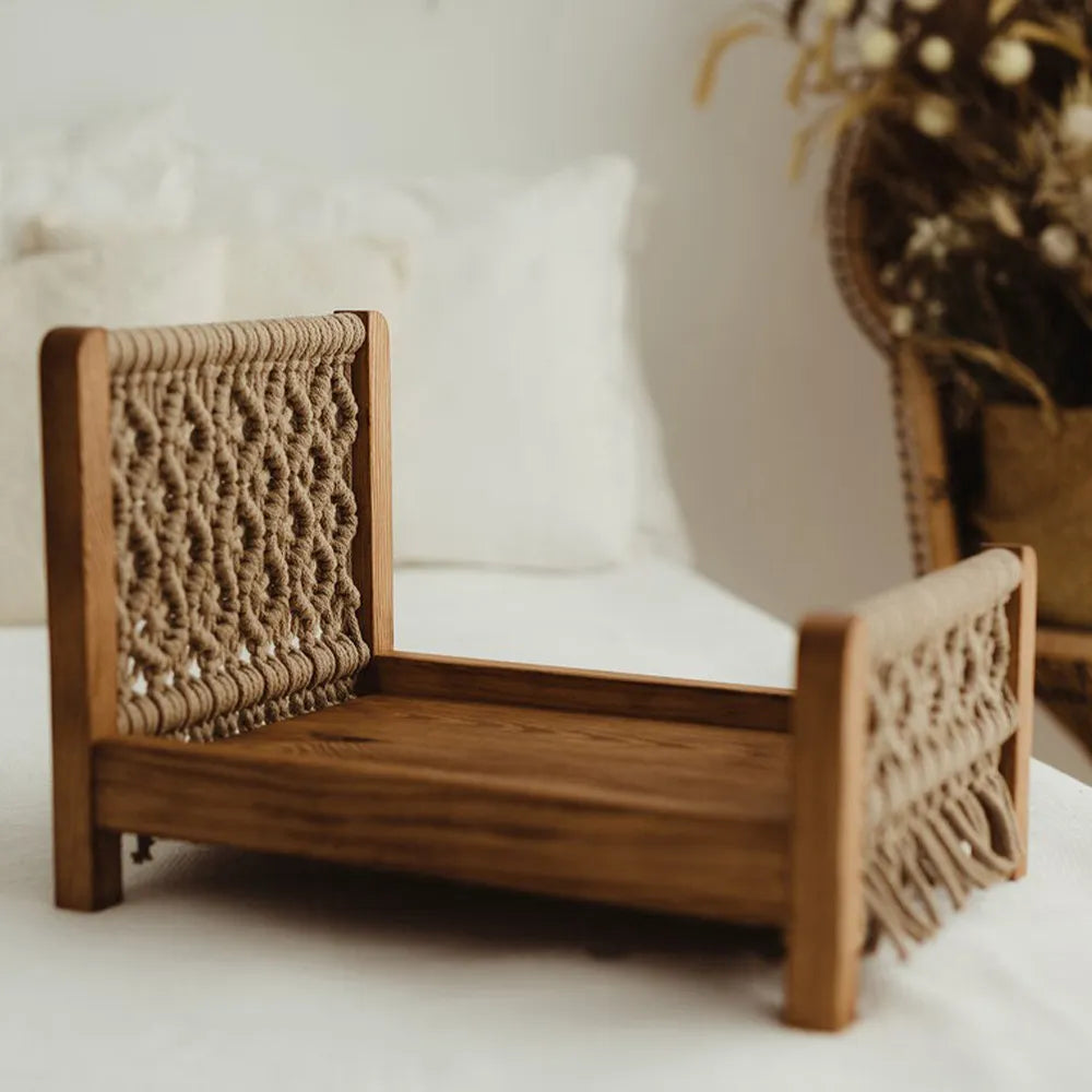 KMK - Newborn Macrame Retro Mini Bed Photo Prop