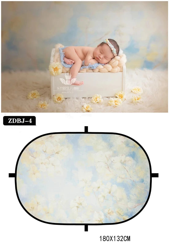 KMK - Newborn Photo Anti-Wrinkle Nano Collapsible Background Blanket Backdrop