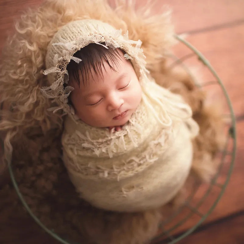 KMK - Newborn Photography Prop Iron Basket