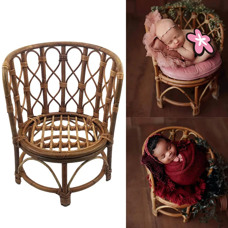 KMK - Newborn Rattan Chair Photo Prop