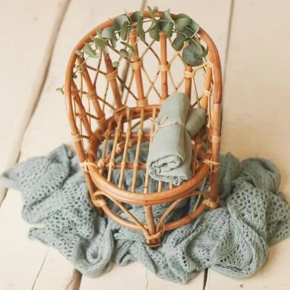 KMK - Newborn Rattan Chair Photo Prop