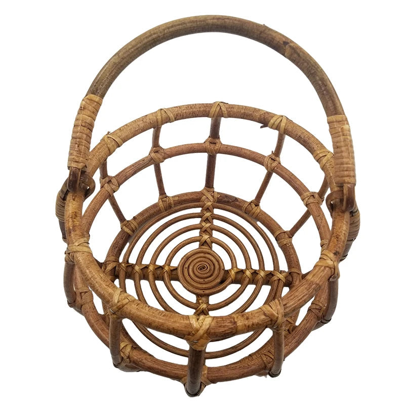 KMK - Newborn Rattan Woven Basket Prop