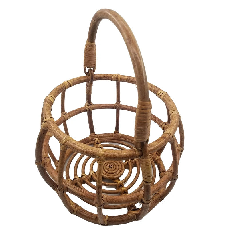 KMK - Newborn Rattan Woven Basket Prop