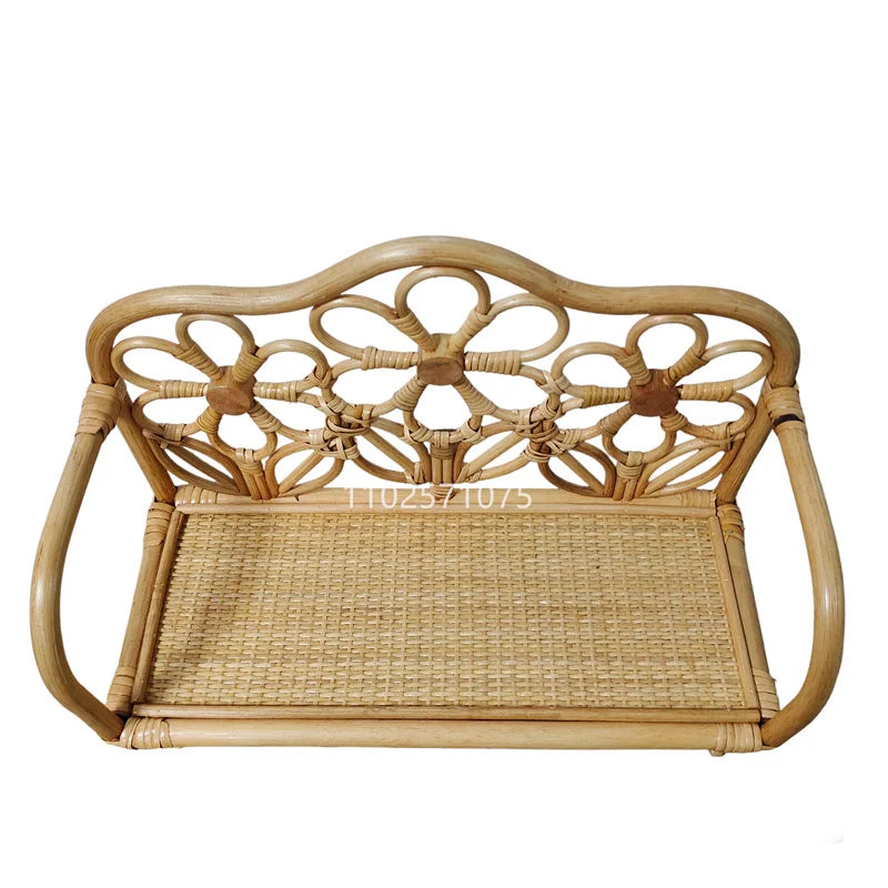 KMK - Newborn Retro Rattan Posing Bed