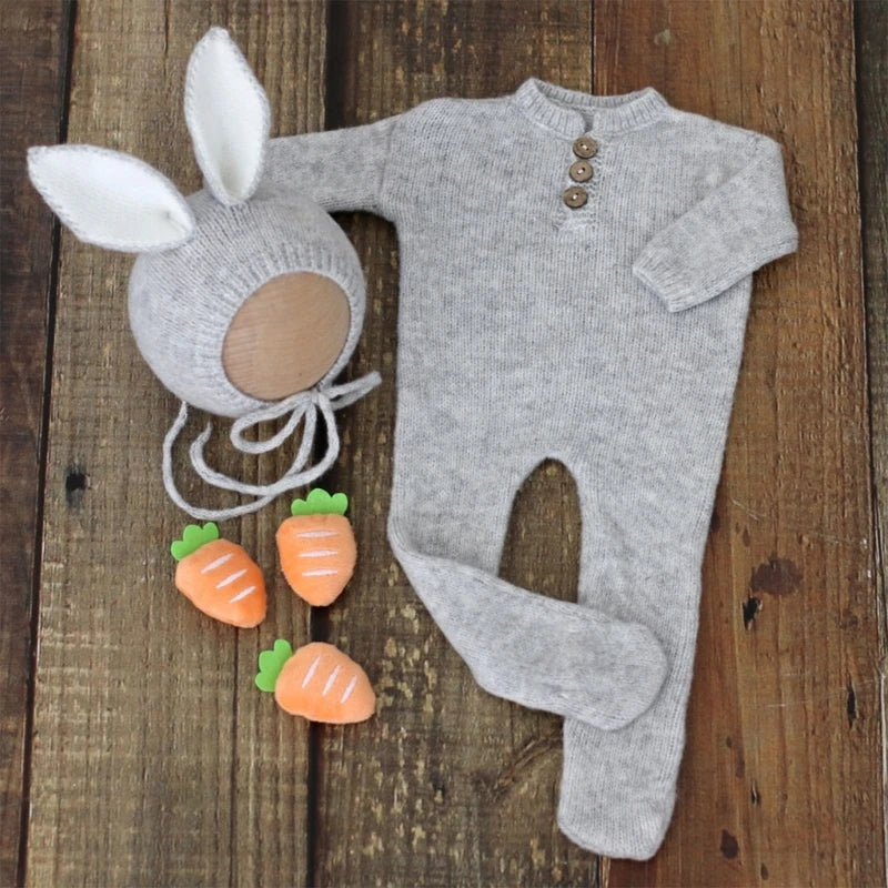 KMK - Newborn Romper+Bonnet Outfit