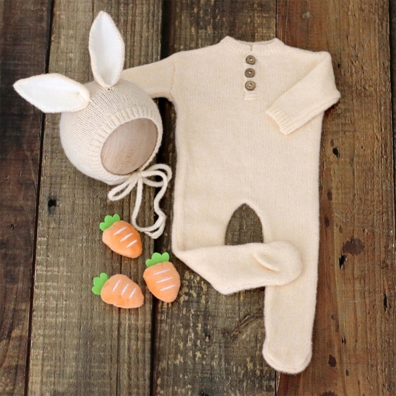 KMK - Newborn Romper+Bonnet Outfit