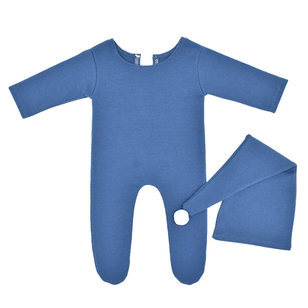 KMK - Newborn Stretchy Romper + Hat