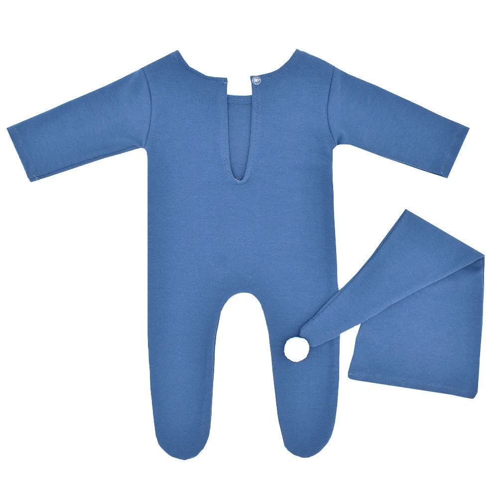 KMK - Newborn Stretchy Romper + Hat