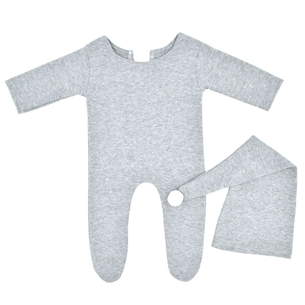 KMK - Newborn Stretchy Romper + Hat