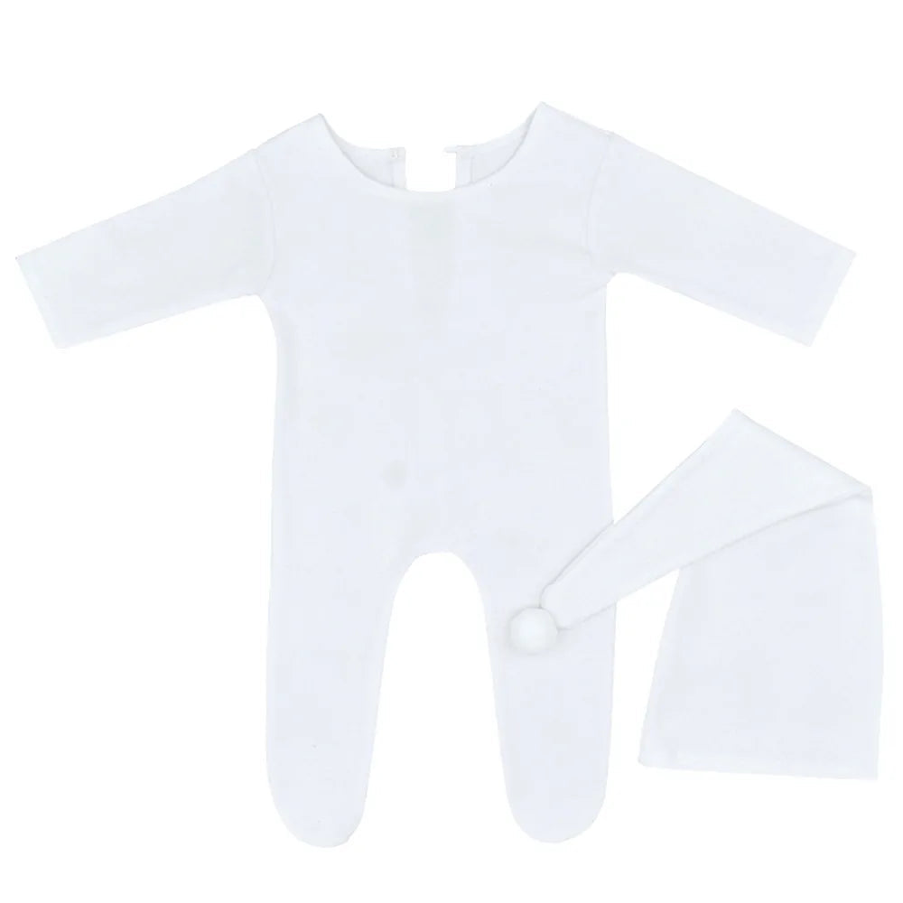 KMK - Newborn Stretchy Romper + Hat