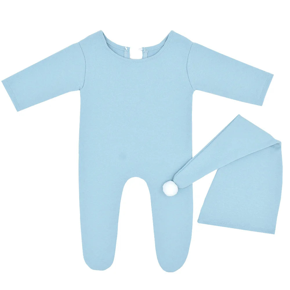 KMK - Newborn Stretchy Romper + Hat