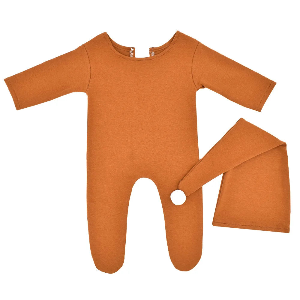 KMK - Newborn Stretchy Romper + Hat