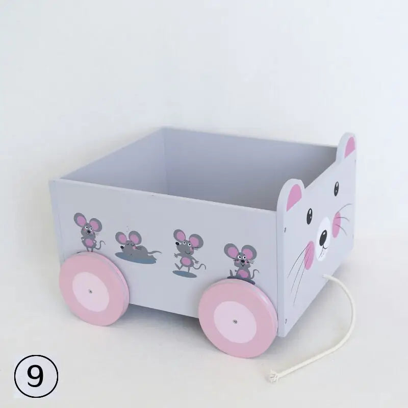 KMK - Newborn Wood Posing Trolley Photo Prop