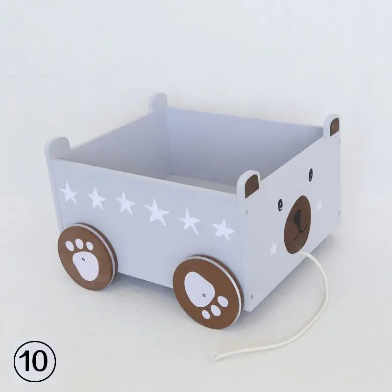 KMK - Newborn Wood Posing Trolley Photo Prop