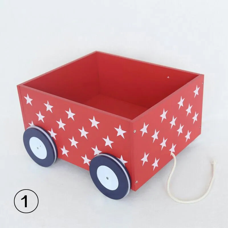 KMK - Newborn Wood Posing Trolley Photo Prop