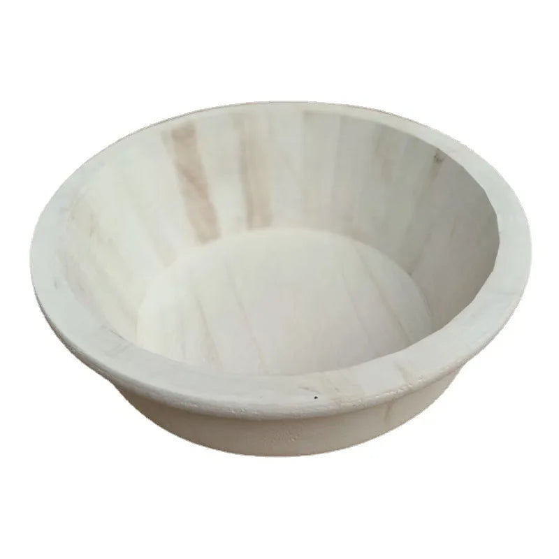 KMK - Newborn Wooden Basin Photo Prop