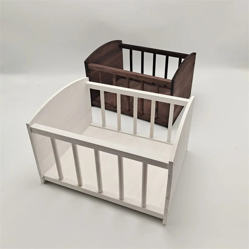 KMK - Newborn Wooden Posing Crib Prop